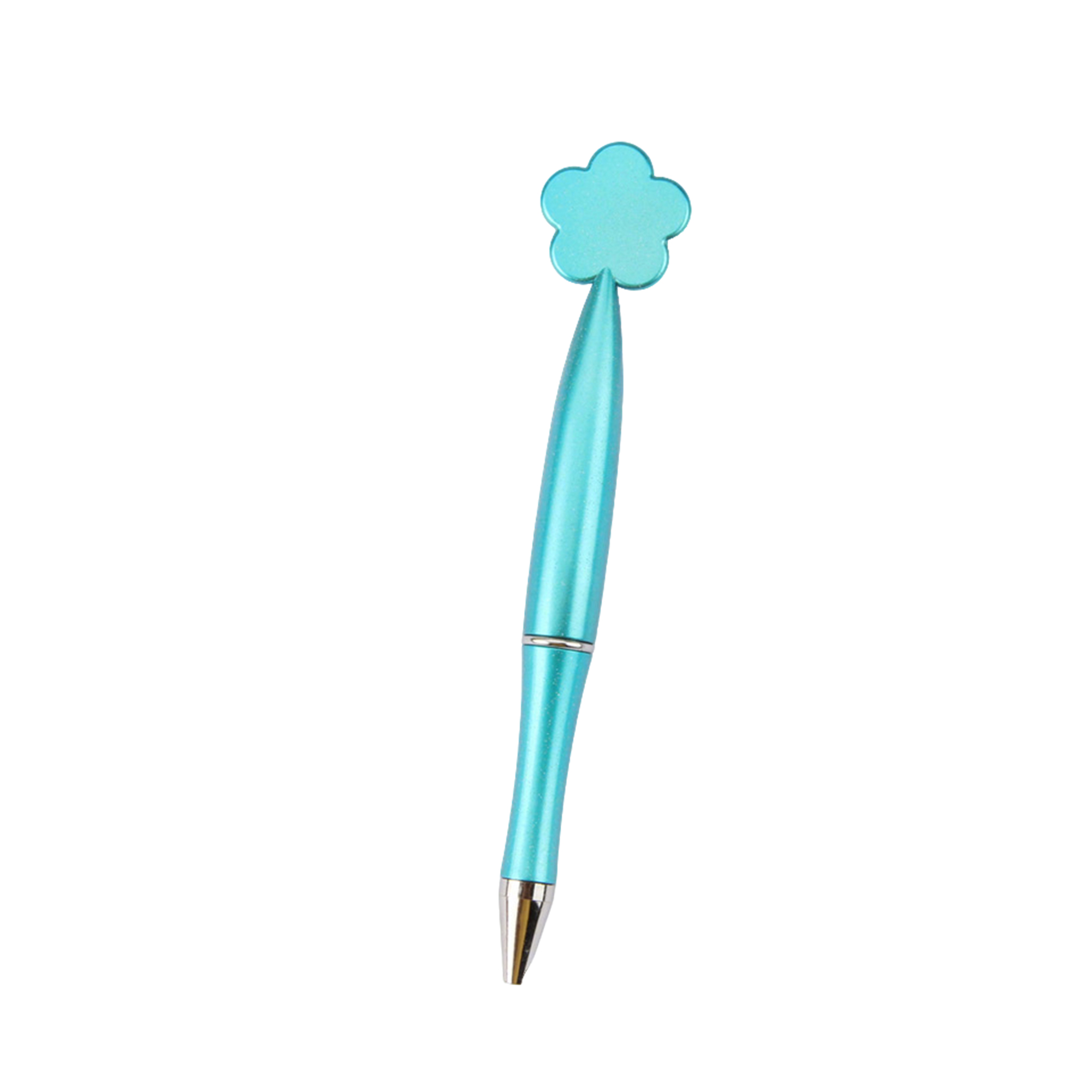 Flower Style Roller Ball Pen 5.28" Length X 0.43" Width 3
