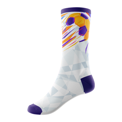 Jacquard Weave 144-Needle Calf Basketball Socks w/ Cushion 3