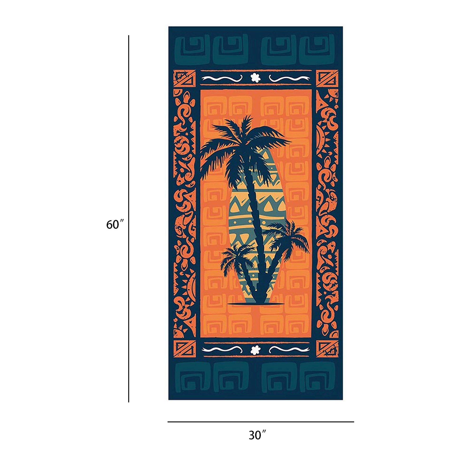 Microfiber Velour Beach Towel 2