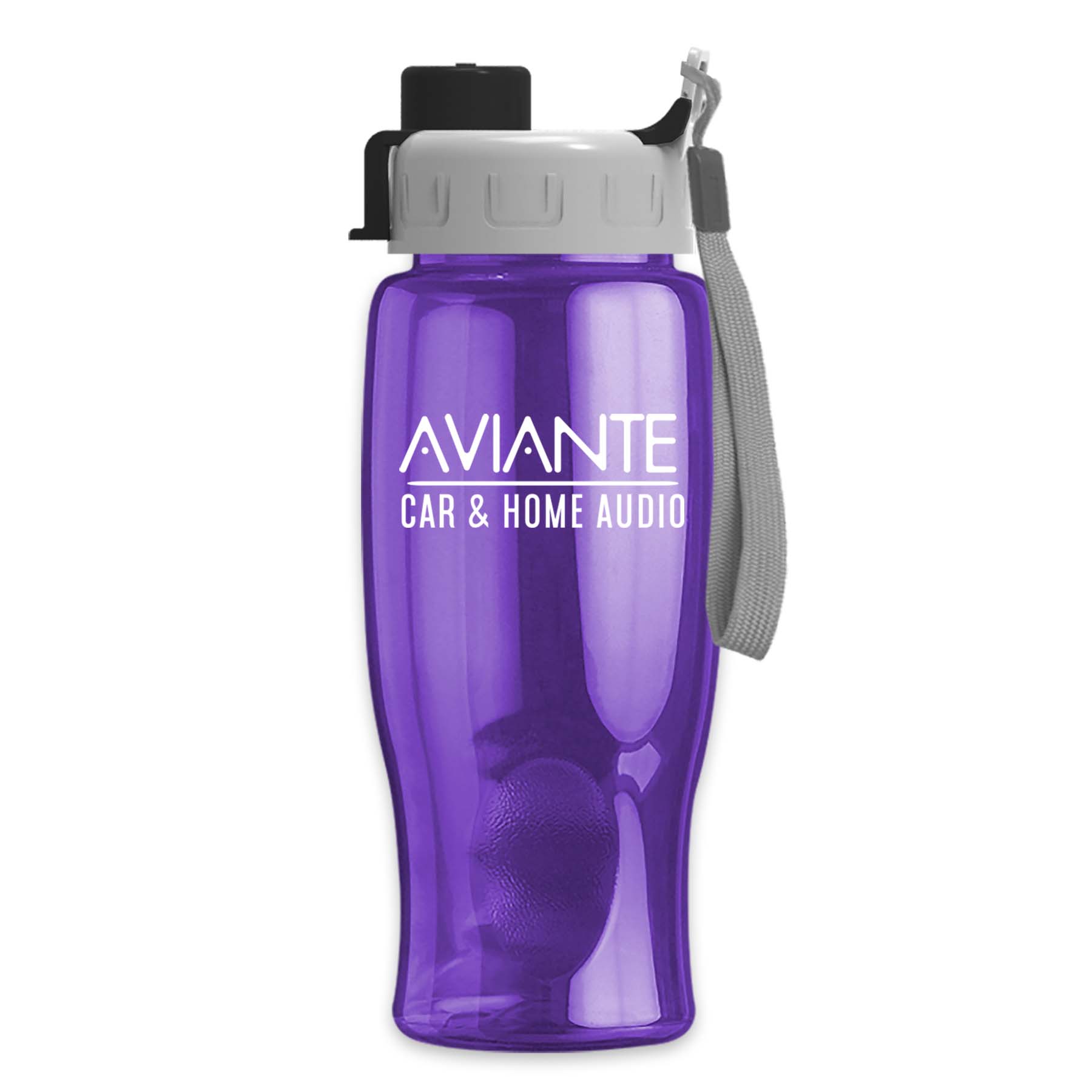 Poly-pure - 27 oz. Transparent Bottle with Quick Snap 20