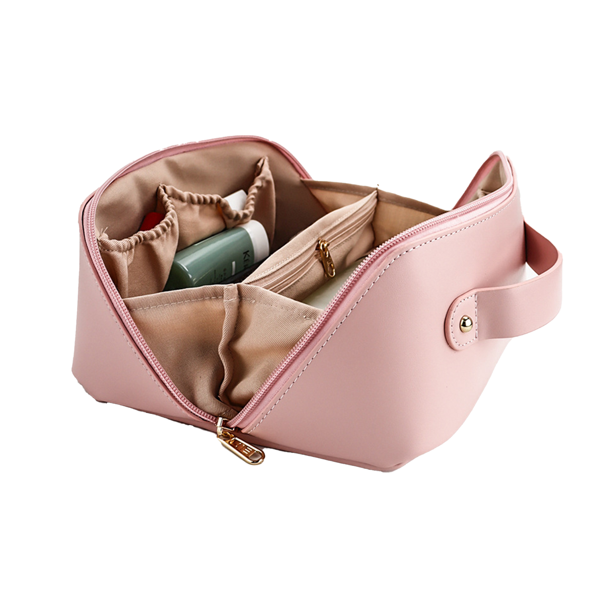 Portable Makeup Case Women's Handheld Toiletry Organizer Bag 4