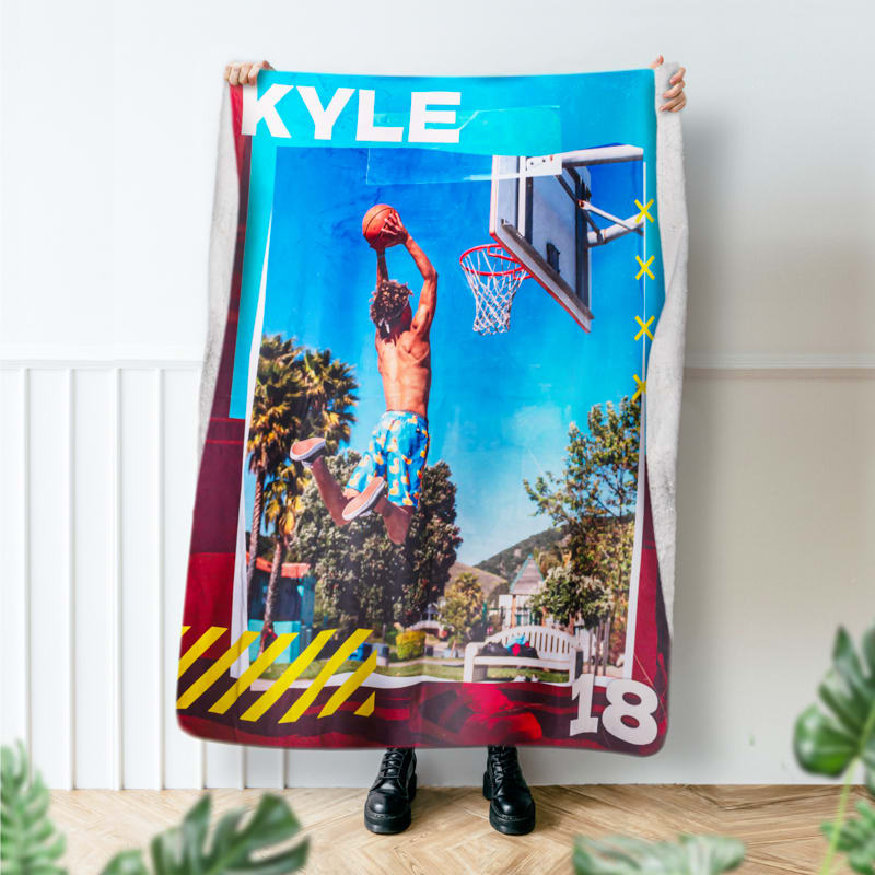 Custom Plush Sherpa Photo Blanket 12