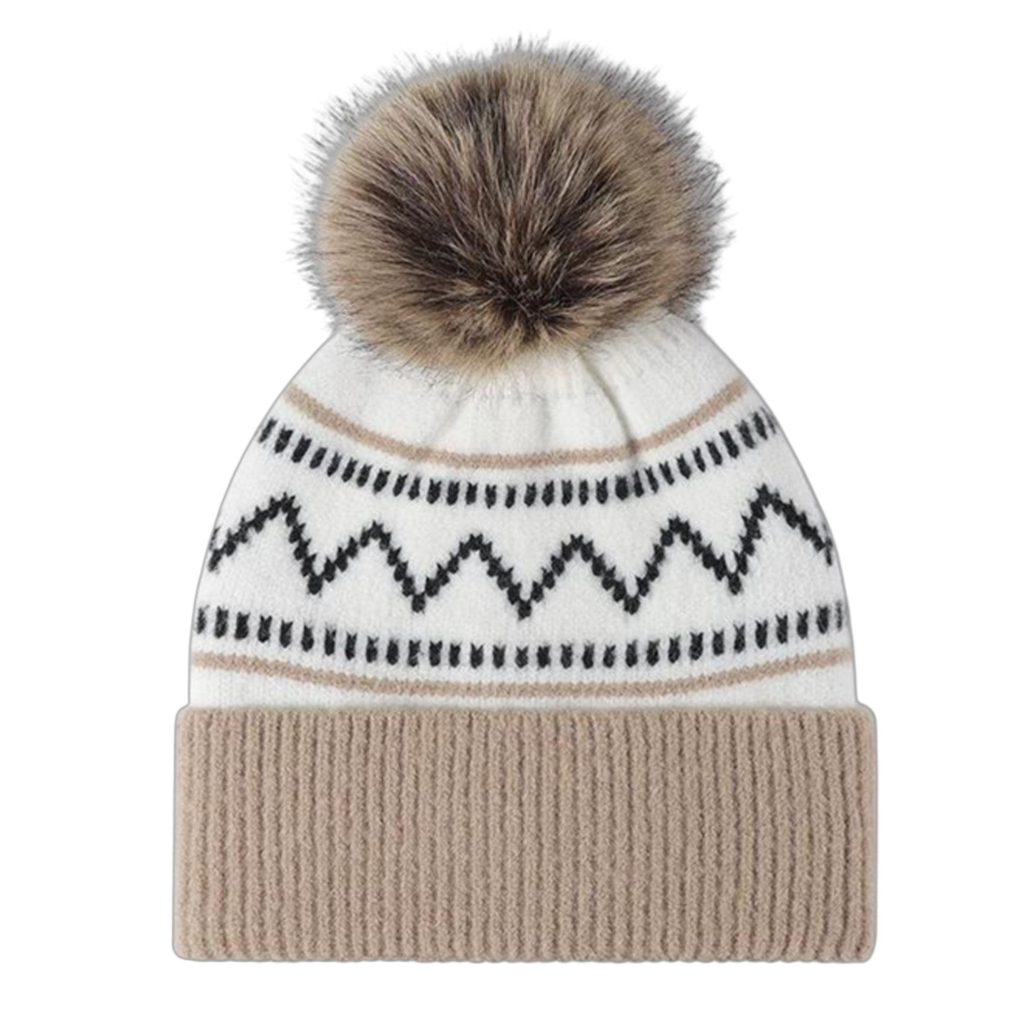 Winter Faux Fur Pom Hat 2