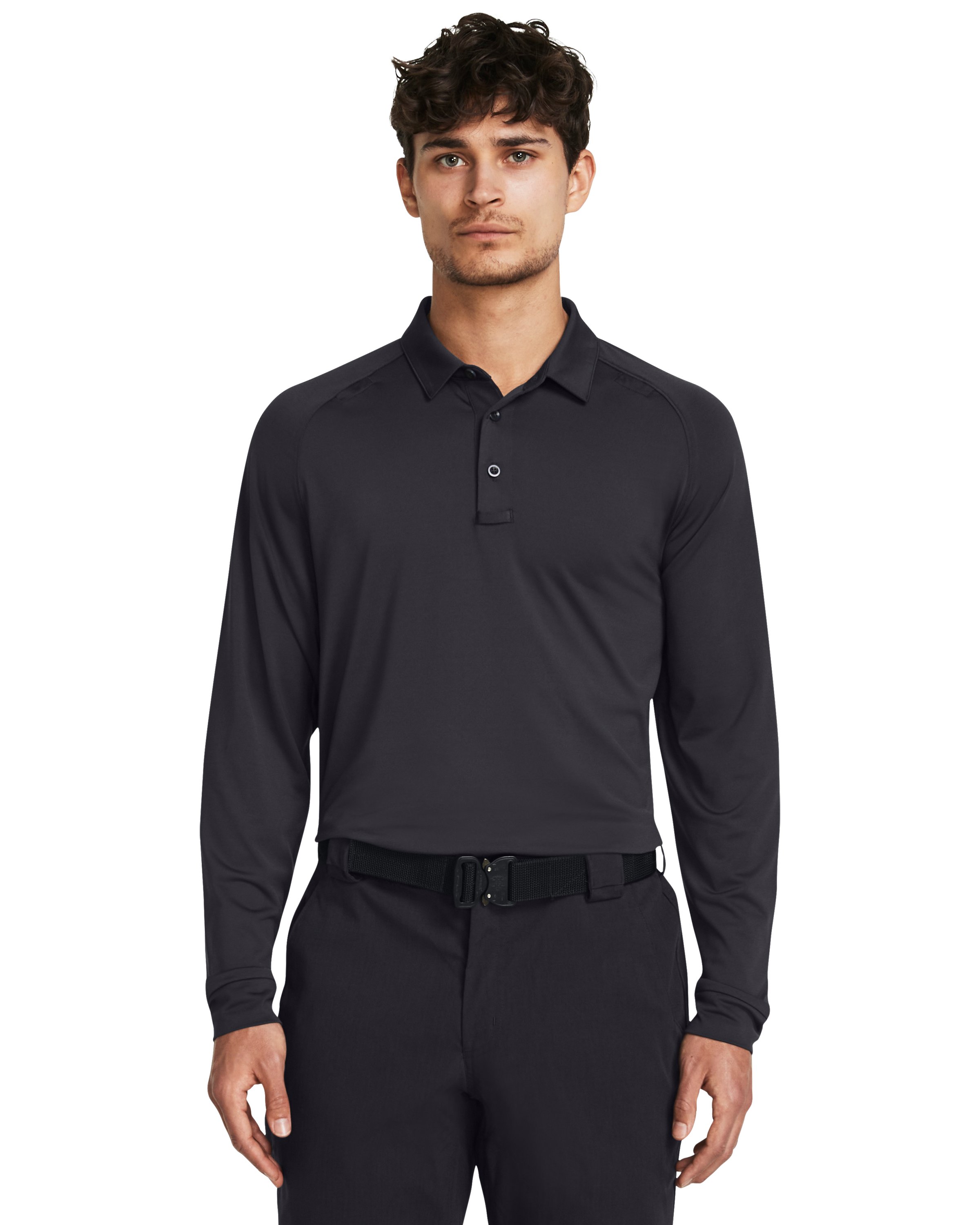 UA Tactical Elite Men's Long Sleeve Polo 2