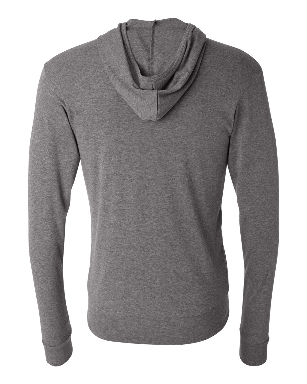 Unisex Triblend Lightweight Full-Zip Hooded Long Sleeve Tee - 3939 4