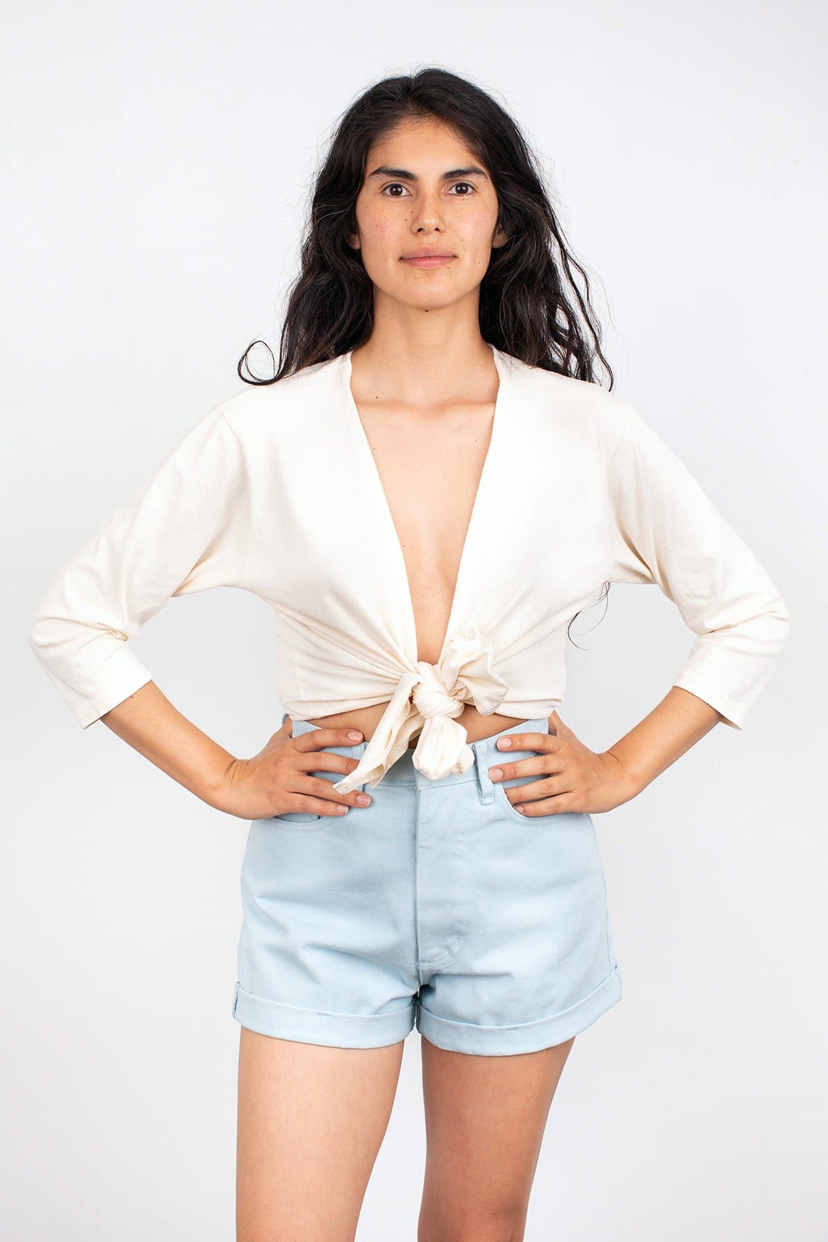 LE WEEKEND TIE FRONT BLOUSE 9