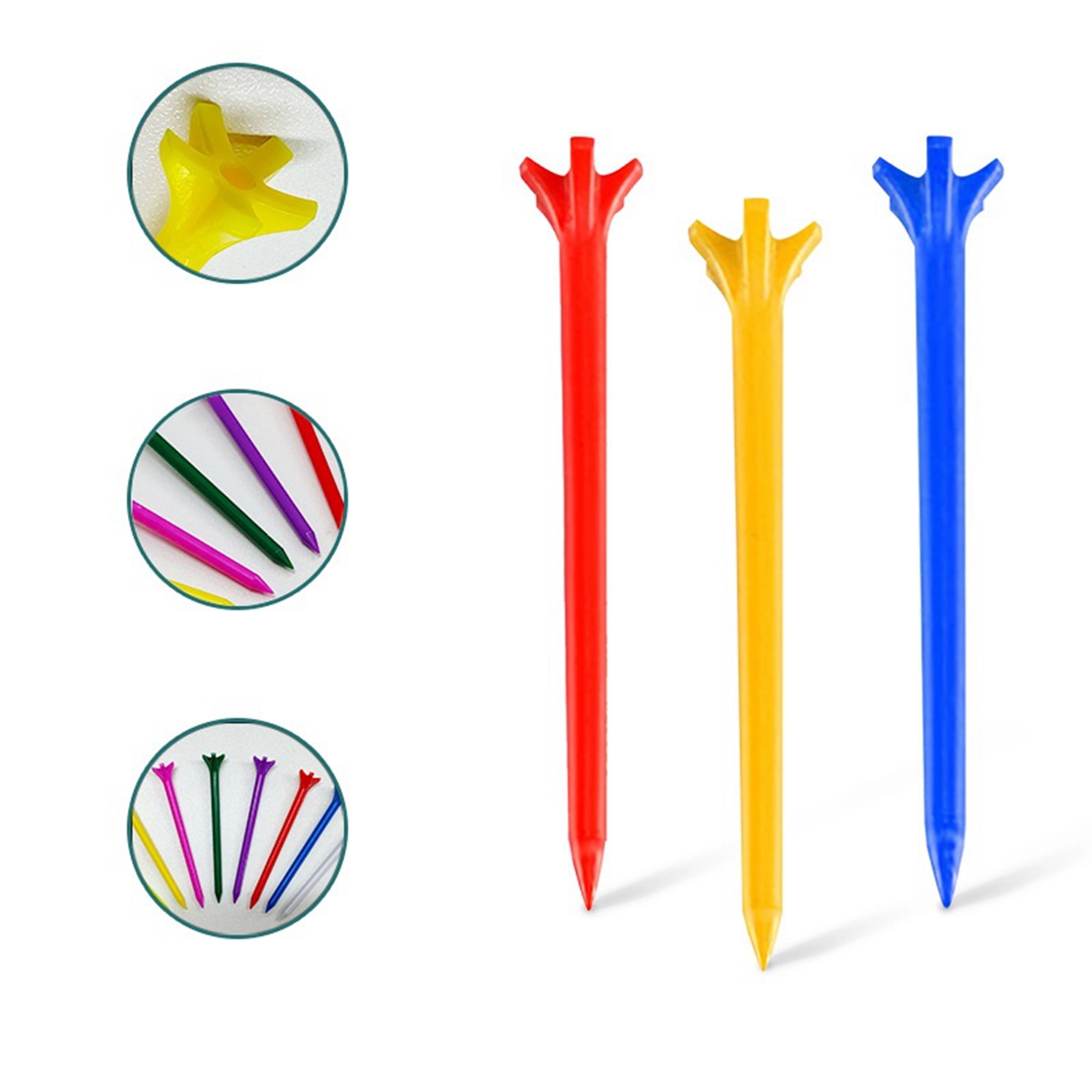 83 mm Golf Plastic Tee with 5 Prong 3