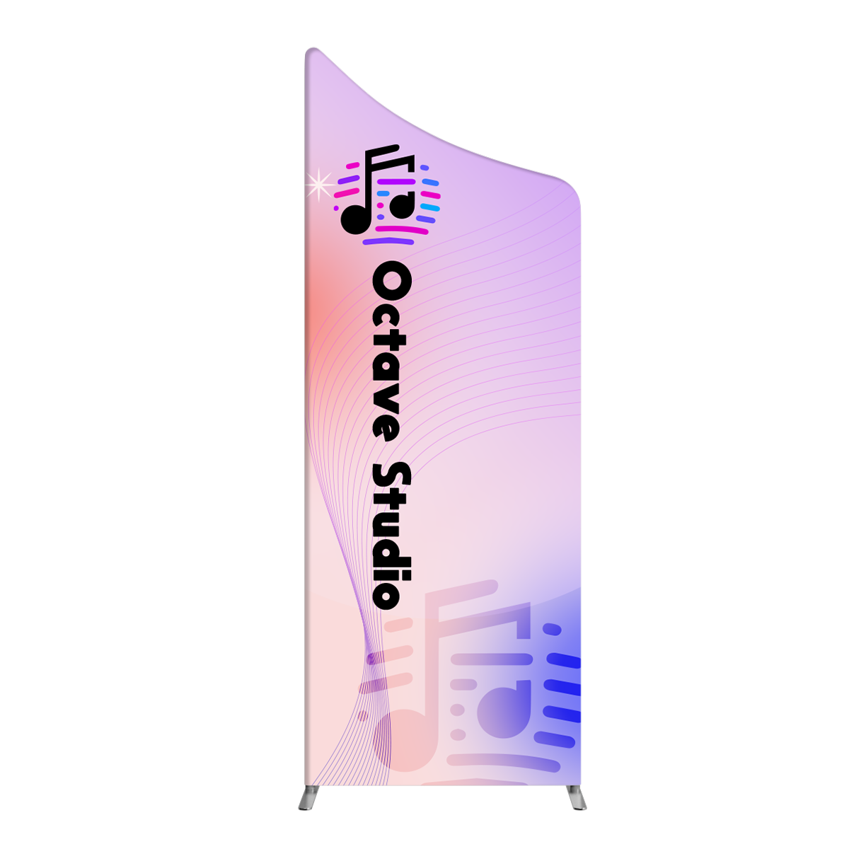 NEW MagLock Concave Fabric Display - 3'x8' 3