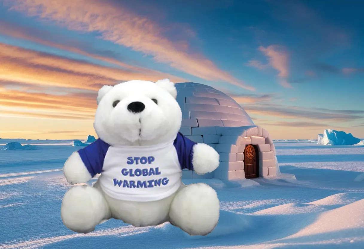 9" Plush Stuffed Buddy Polar Bear 3