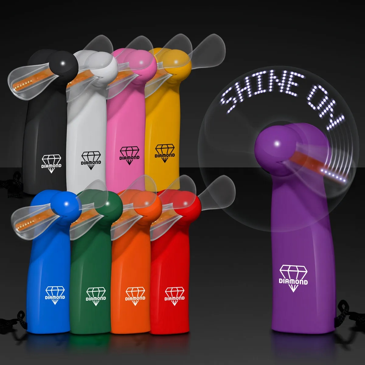 Pre-Programmed Mini Fans with LEDs 6