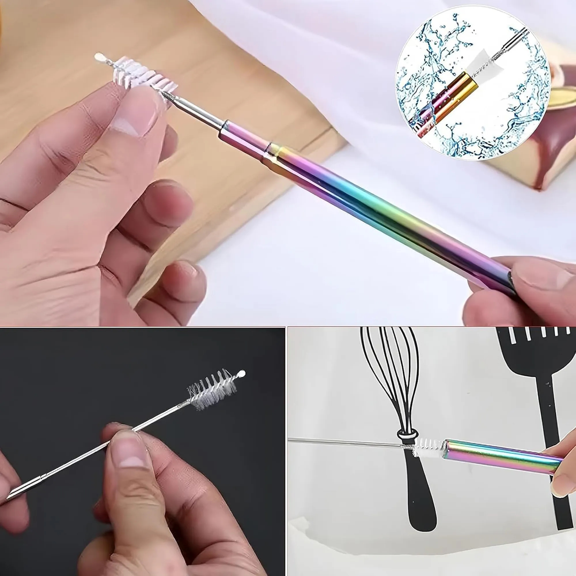 Portable Folding Straw Set 4