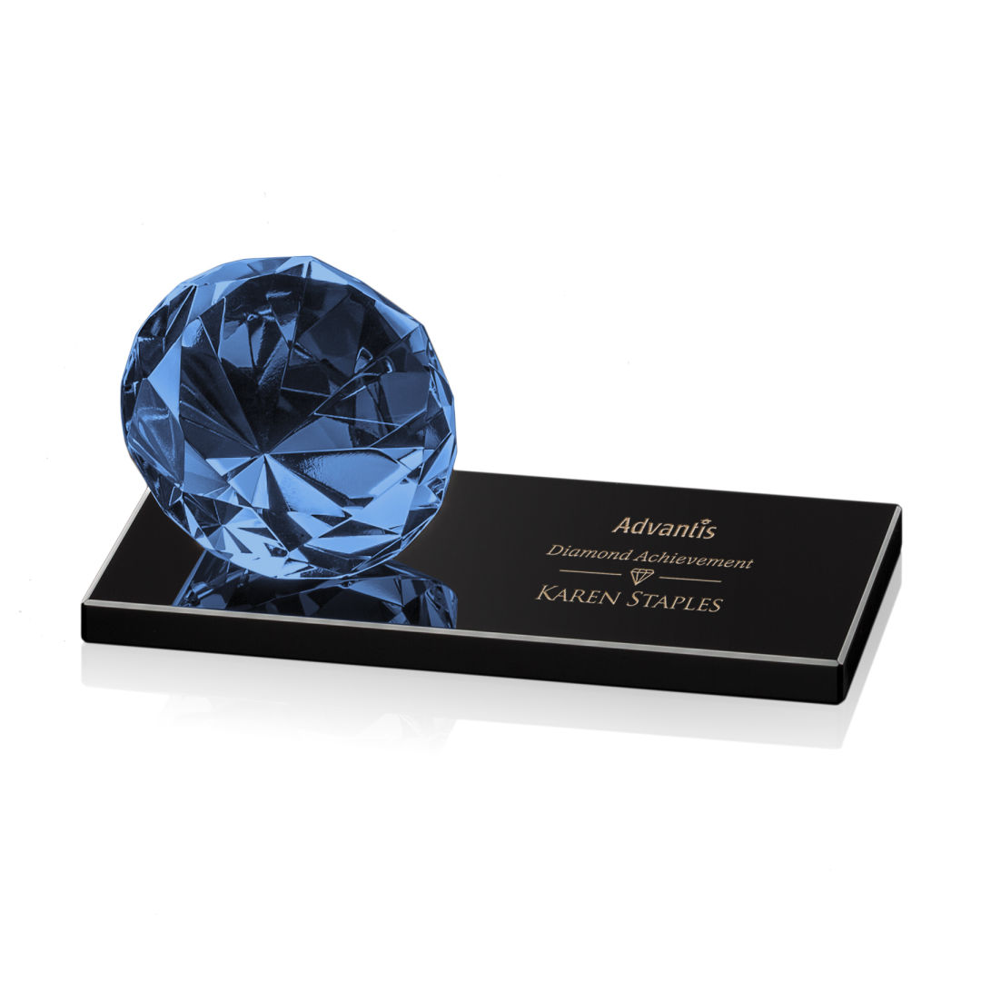 Gemstone Award on Black - Sapphire 10