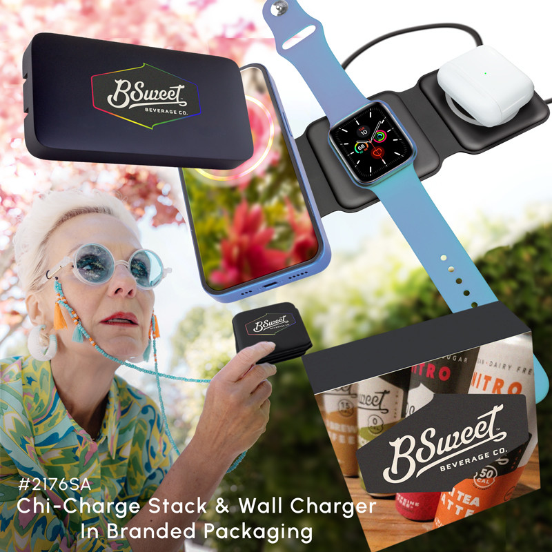 Chi-Charge Stack and Wall Charger In Branded Packaging 4