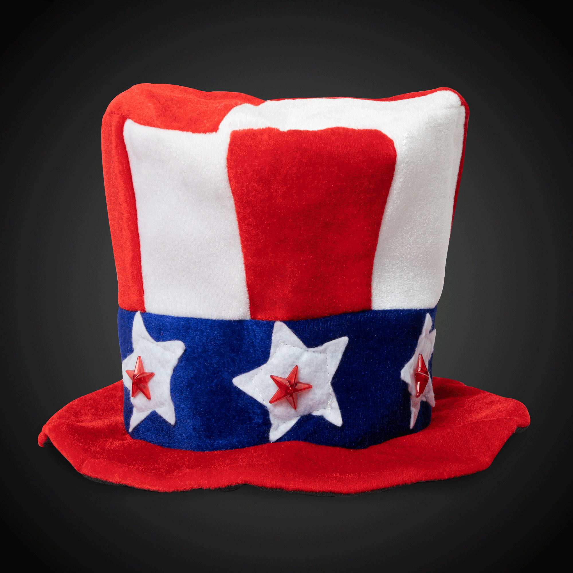 Flashing LED Uncle Sam Hat(Blank) 4