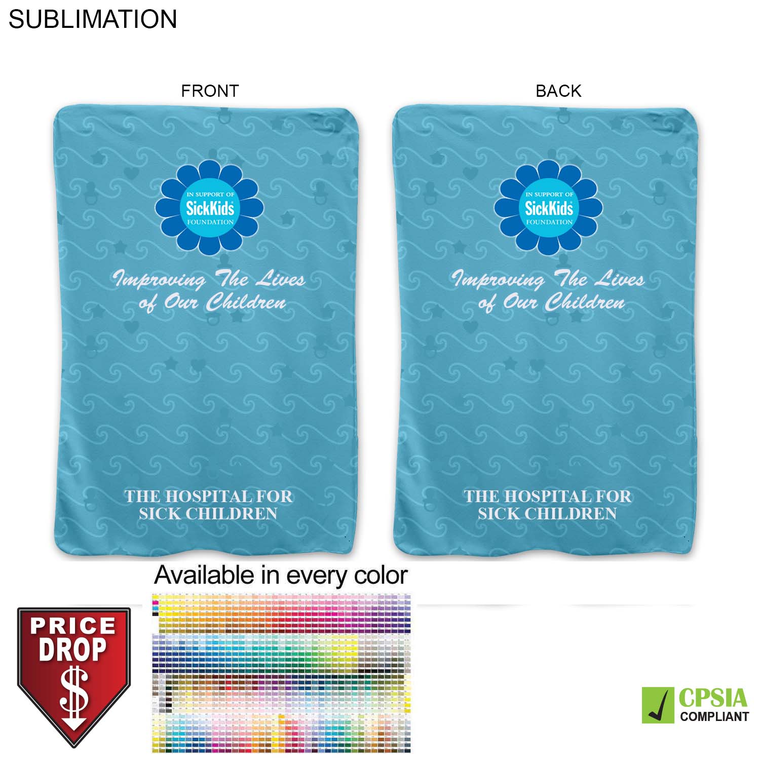 Ultra Soft and Smooth Microfleece Lap Blanket 30x40, Sublimated Edge to Edge 2 sides 7