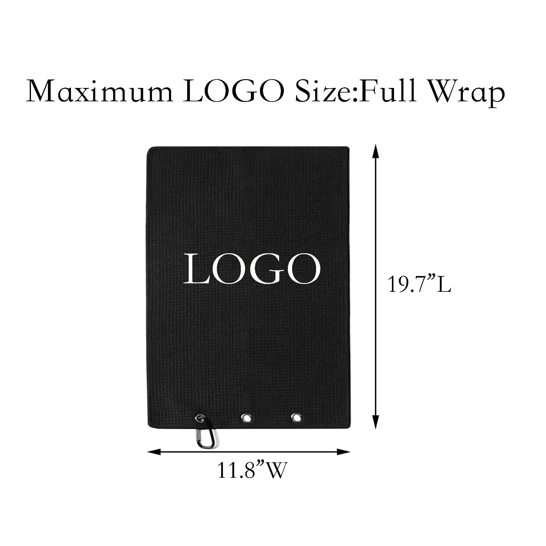 Tri Fold Microfiber Golf Towel 2