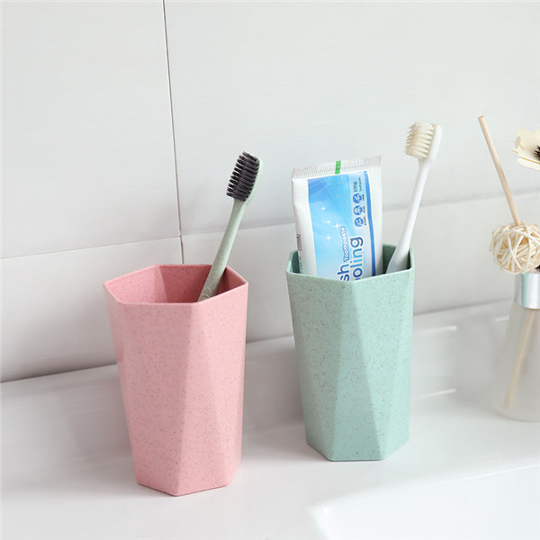 Wheat Straw Diamond Toothbrushing Cup 5