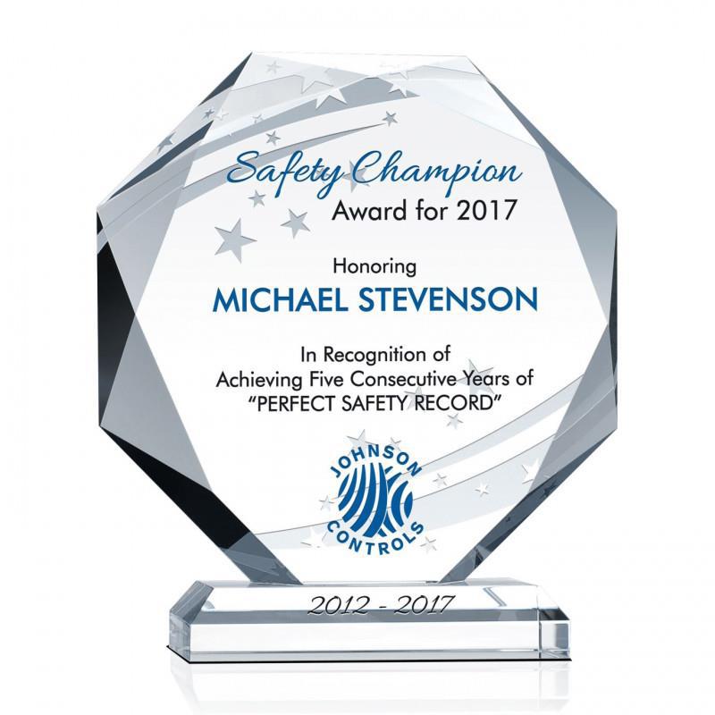 Octagon Diamond Shape Award 4