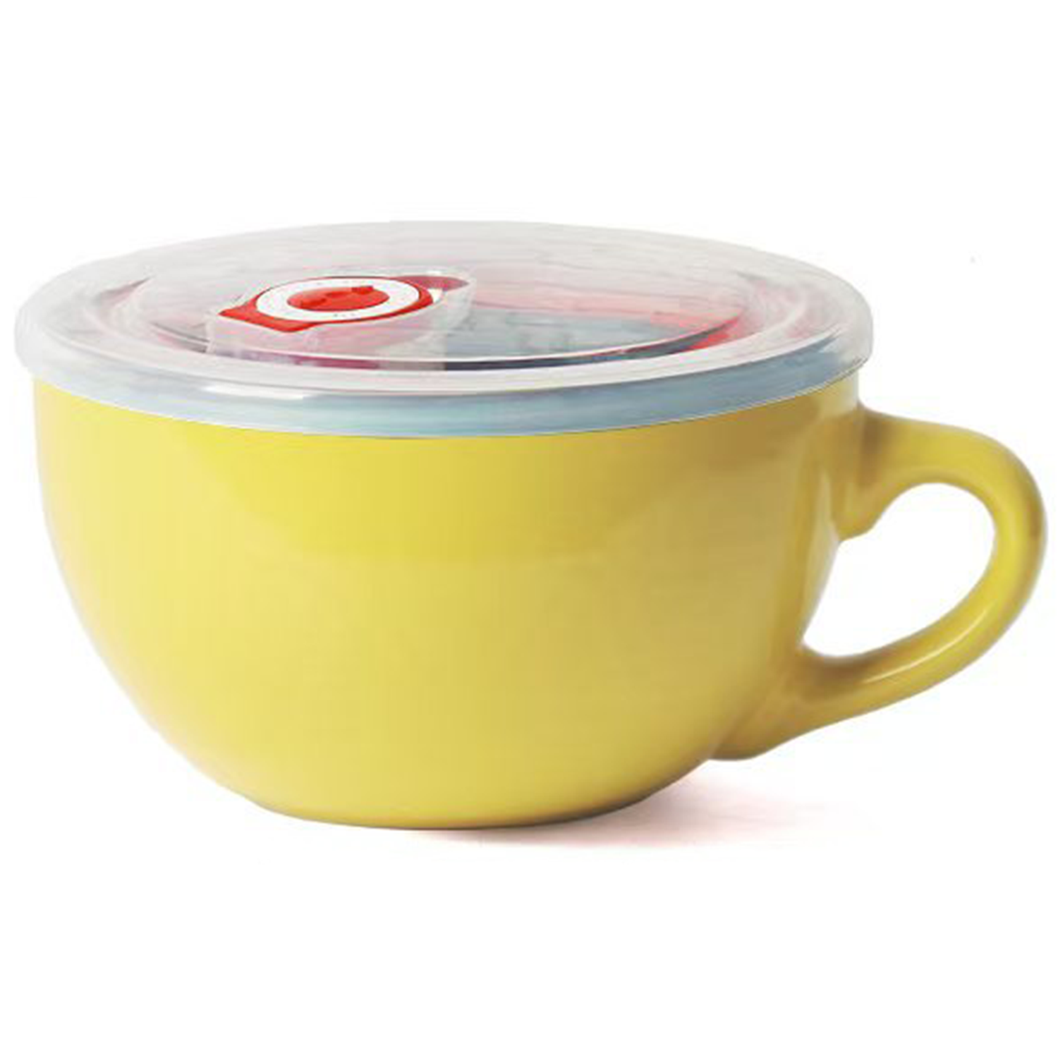 24oz Vintage Microwave Safe Ceramic Bowl w/Lid 31