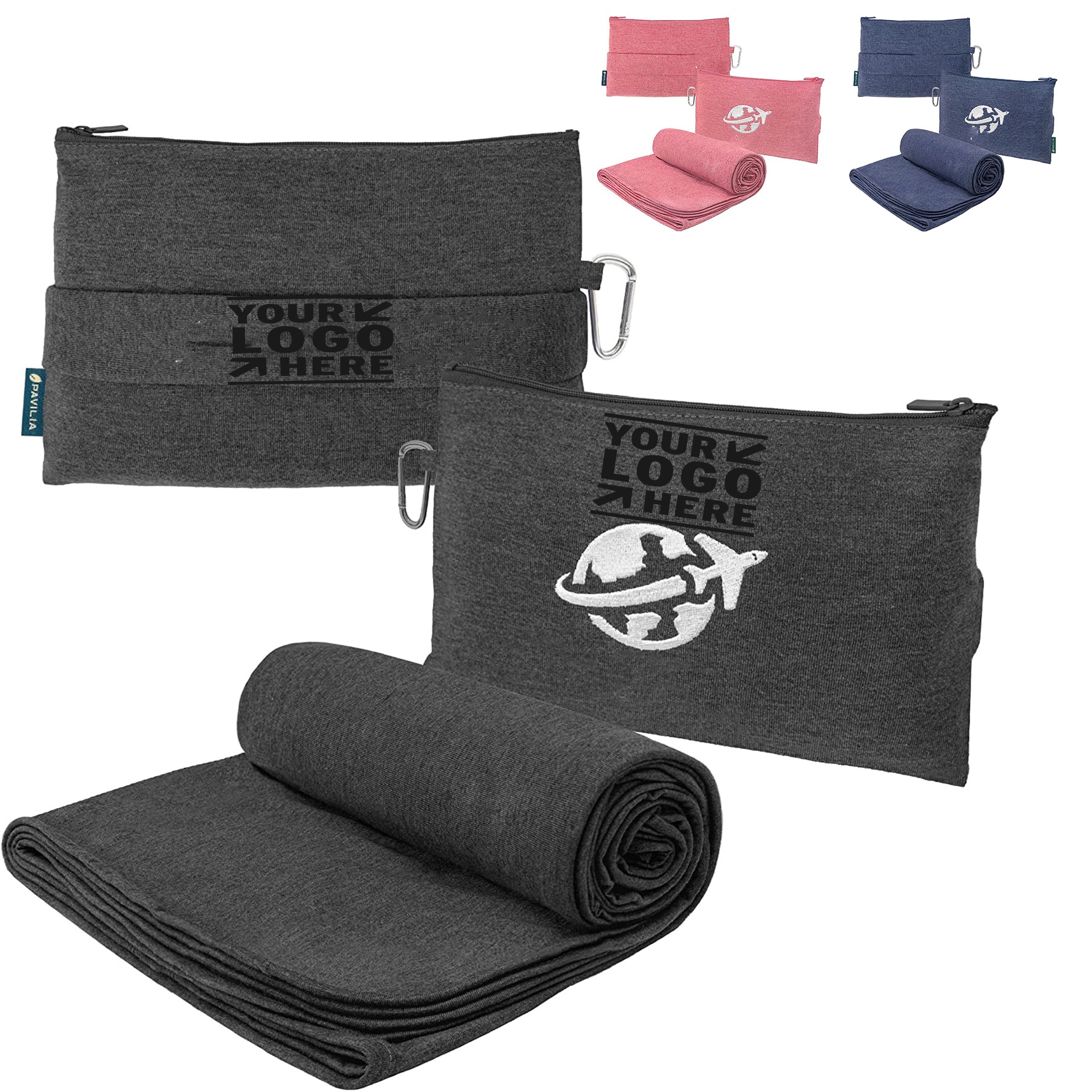 Soft Compact Travel Blanket and Pillow 3