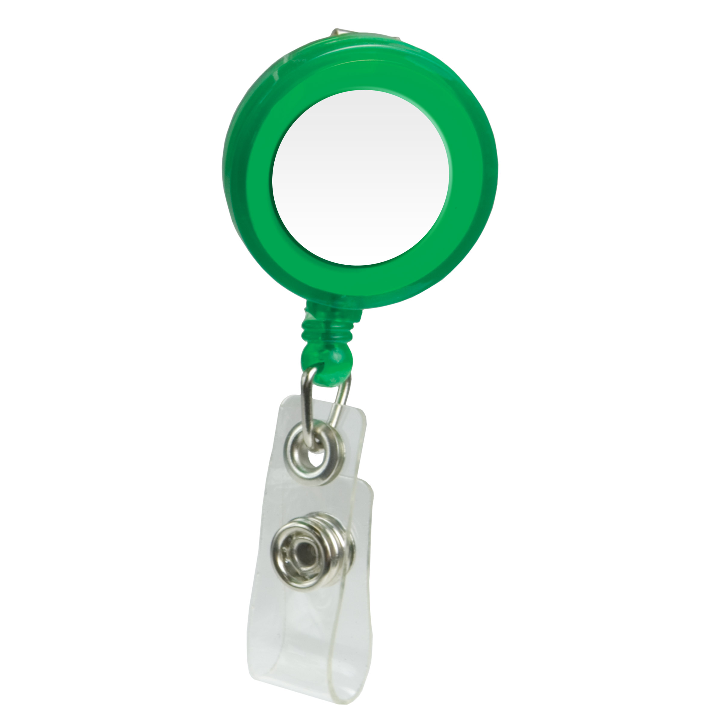 Domed Retractable Badge Holder (Round w/ Alligator Clip) 3