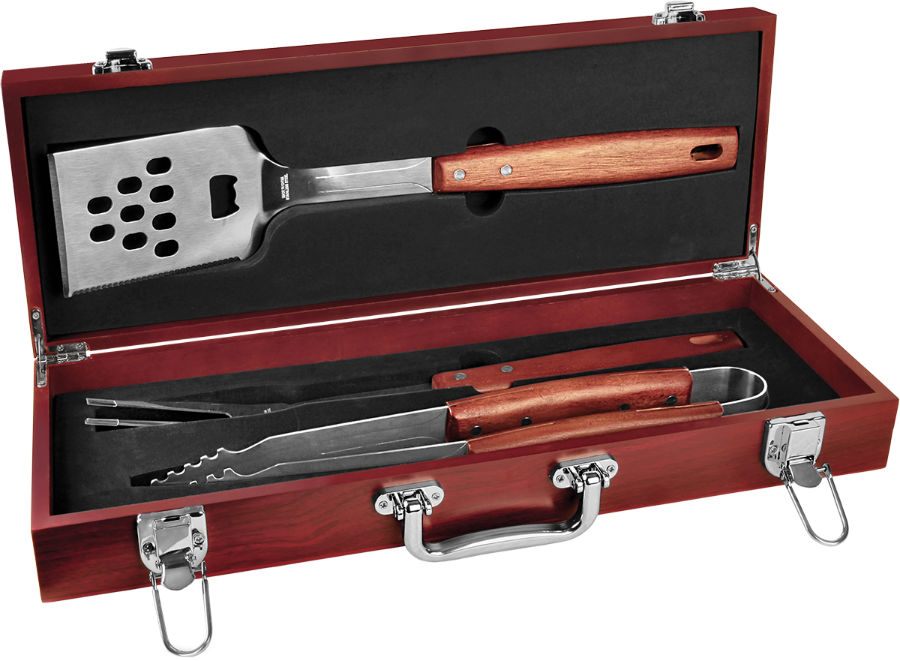 3-Piece Rosewood BBQ Set 2