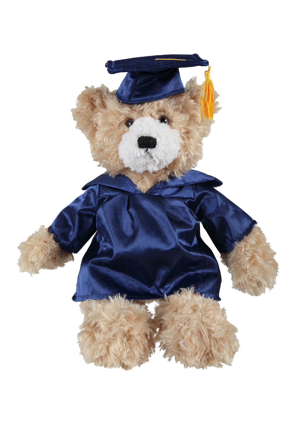 soft plush Beige Brandon Bear with graduation cap &gown 6