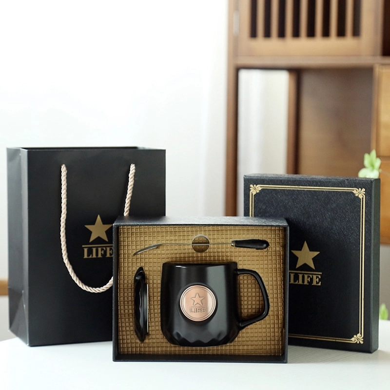 Ceramic Coffee Mug With Lid and Spoon 6