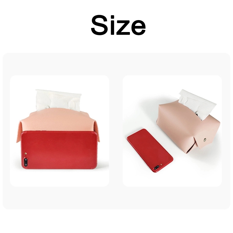 Foldable PU Leather Car Napkin Case & Restaurant Tissue Box 10