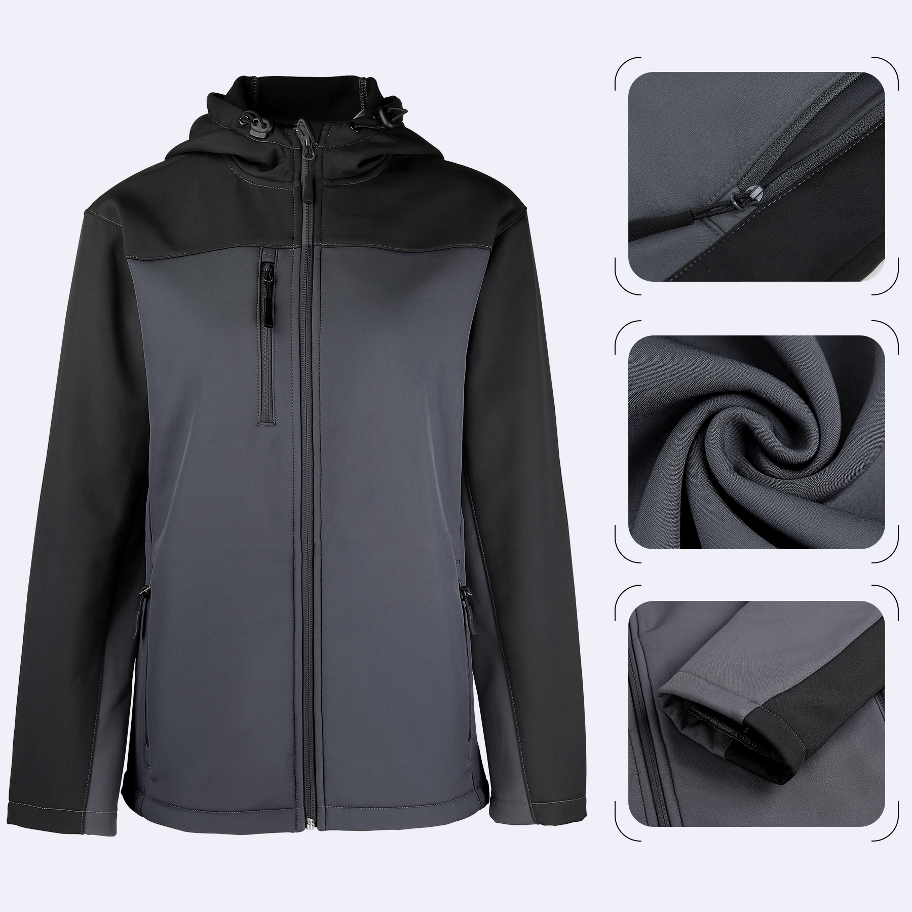 Women's Hooded Core Soft Shell Jacket 3