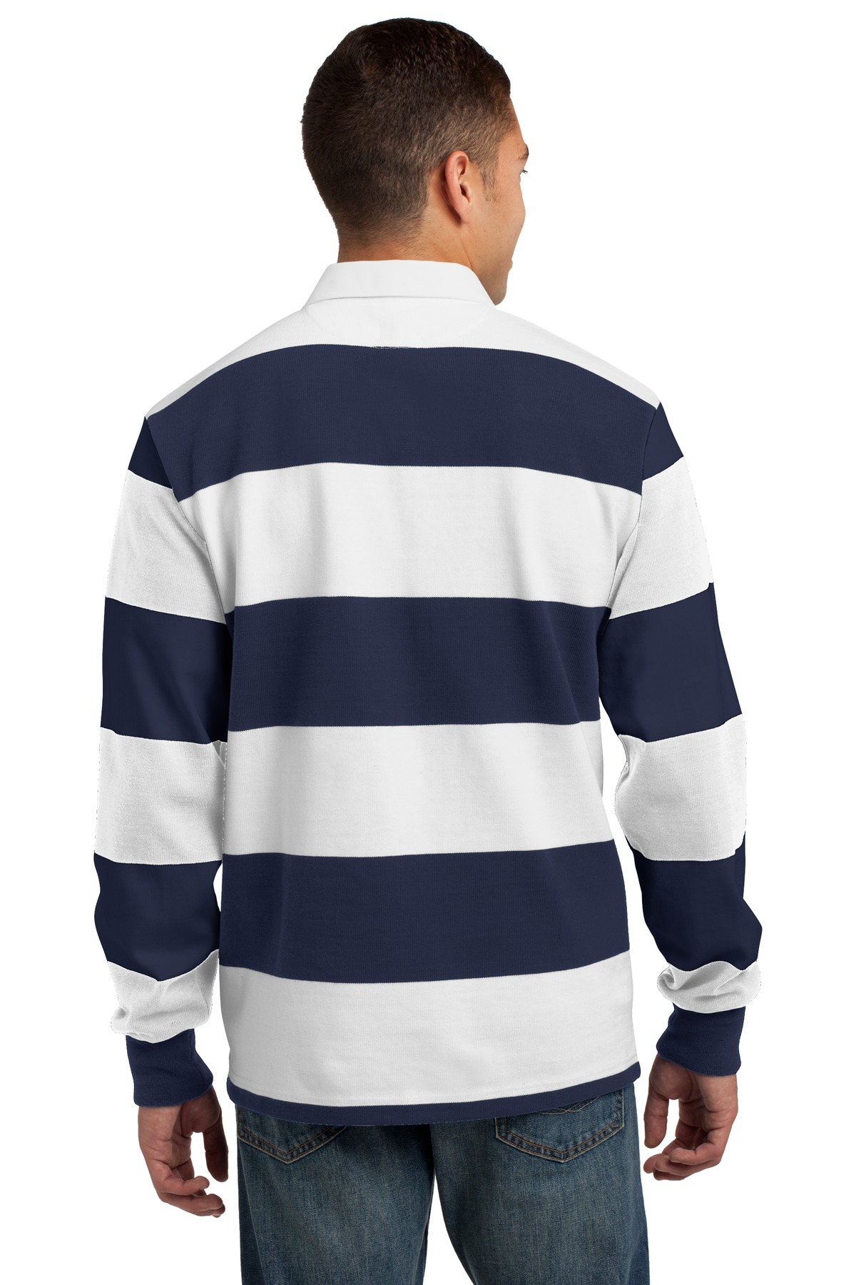 Sport-Tek Classic Long Sleeve Rugby Polo. ST301 11