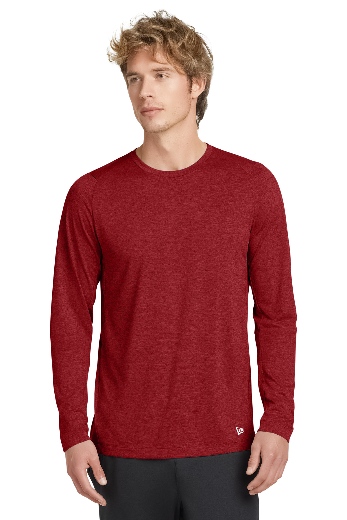 New Era Series Performance Long Sleeve Crew Tee. NEA201 11
