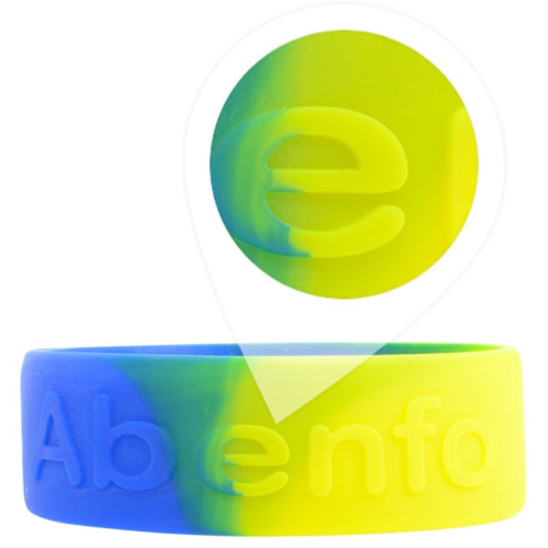 1 Inch Embossed Wristbands 44