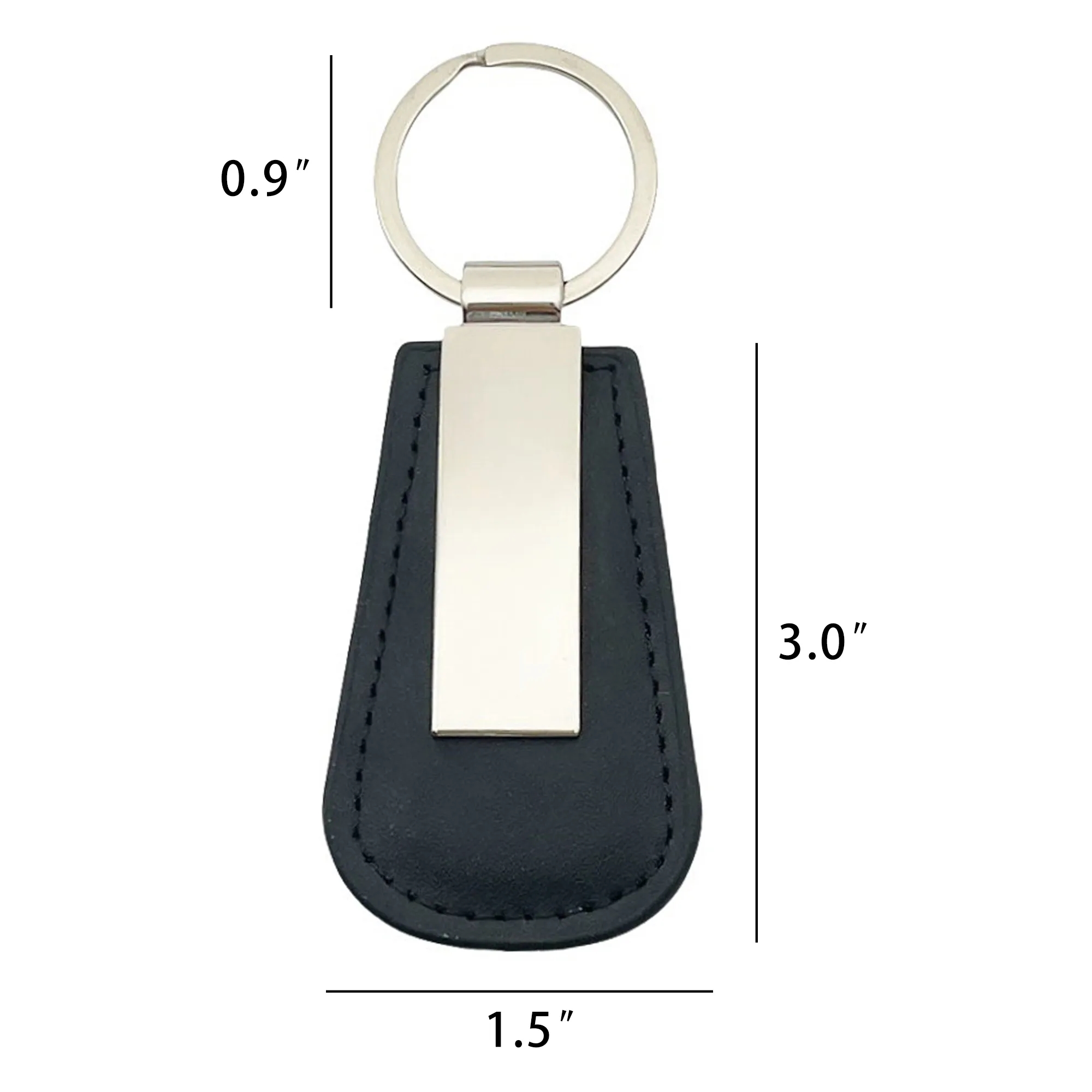 Zinc Alloy Leather Keychain 2
