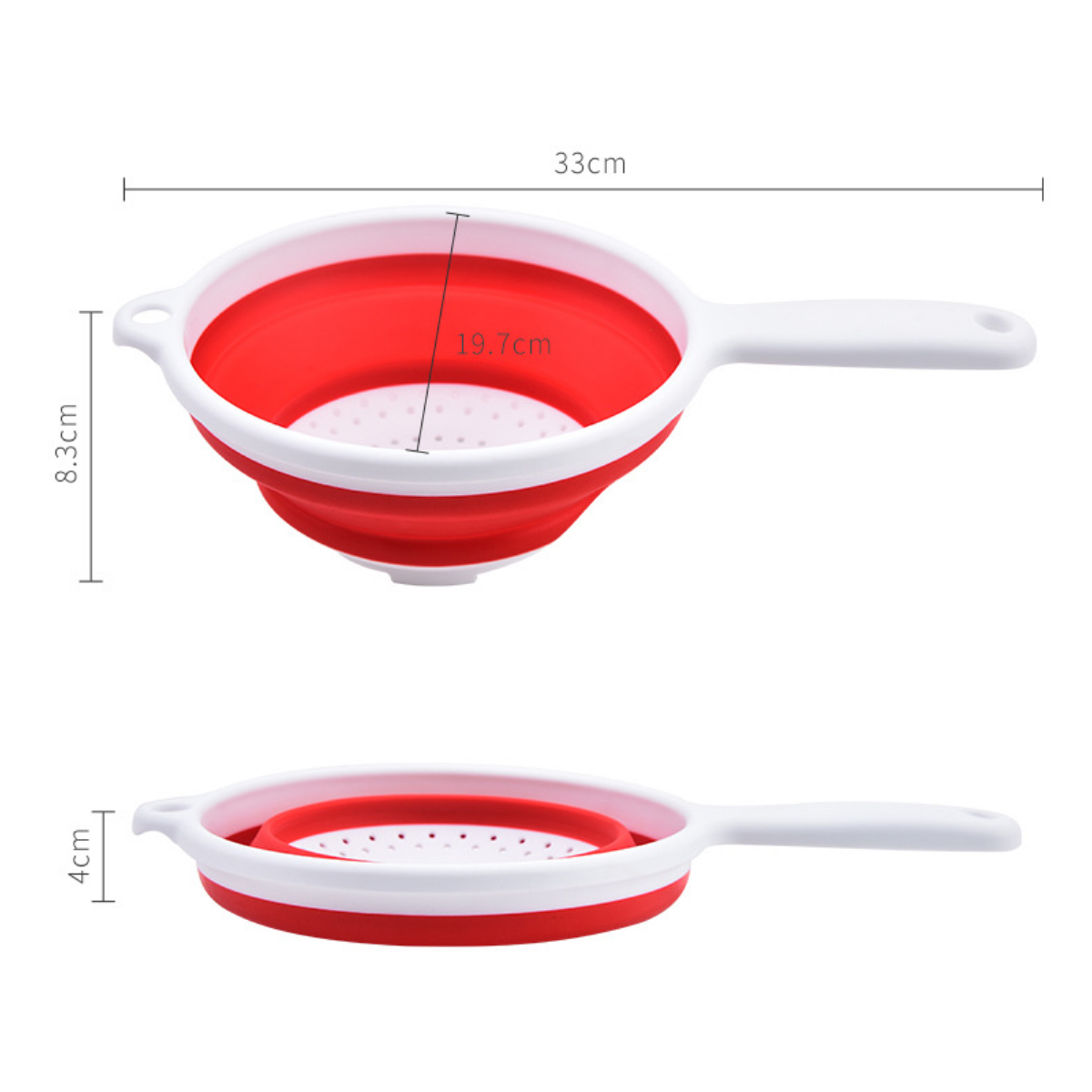 Foldable Kitchen Strainer with Handle Custom Logo 7