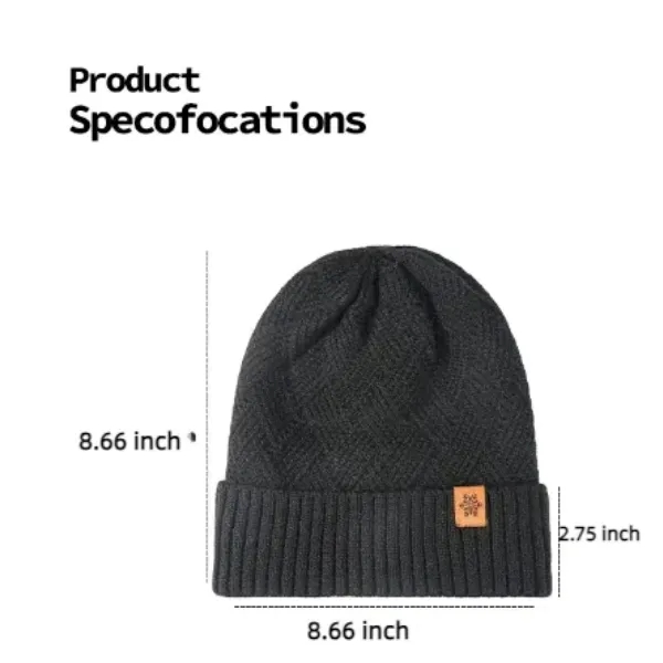 Winter Hat for Men Fleece Lined 3