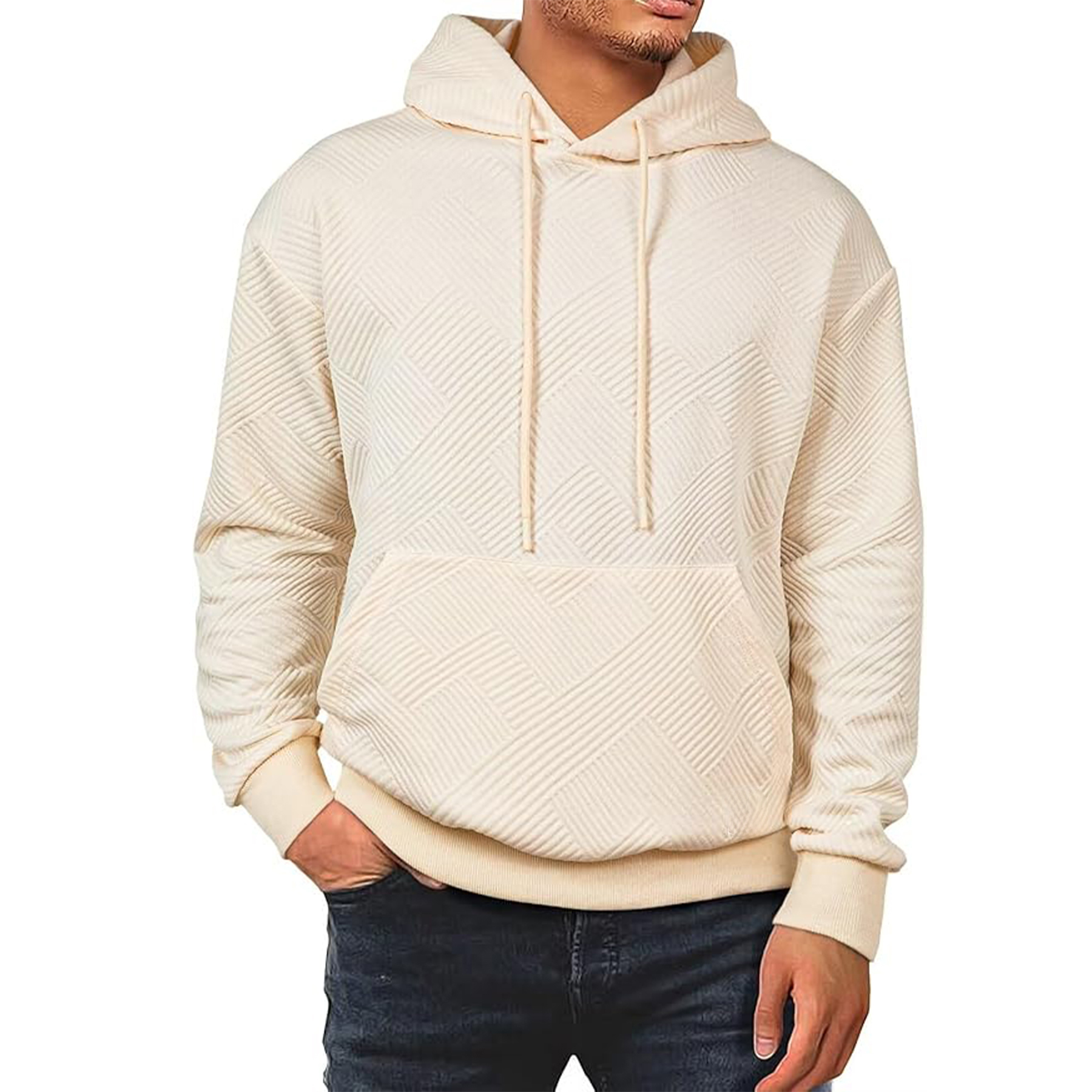 Geometric Texture Men's Hoodies, custom hoodie or sweatshirt with logo imprint 2