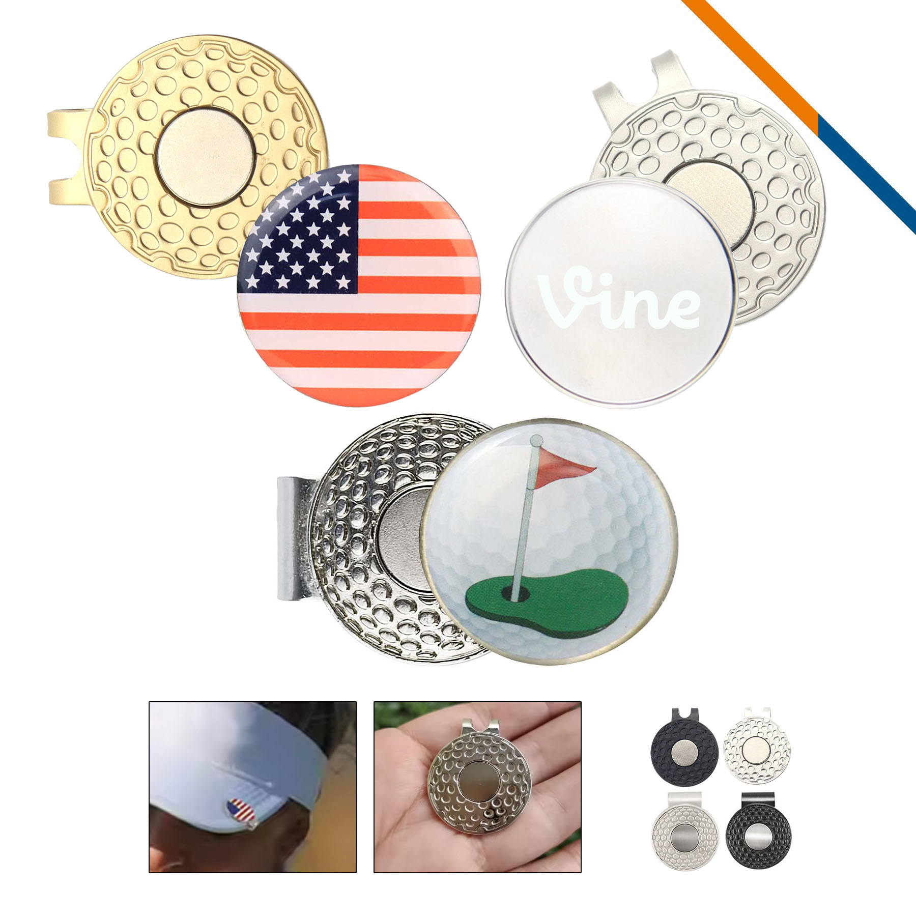 Luno Golf Ball Marker Cap Clip 4