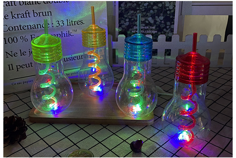 Light Bulb Cup With Straw 3