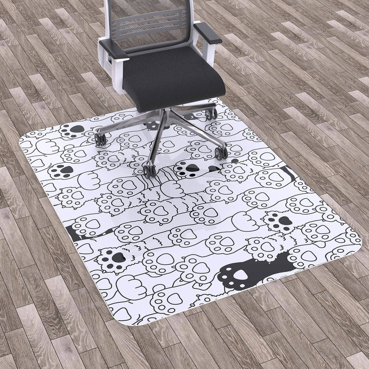 Hardwood Floors, Rug Office Chair Mat 4