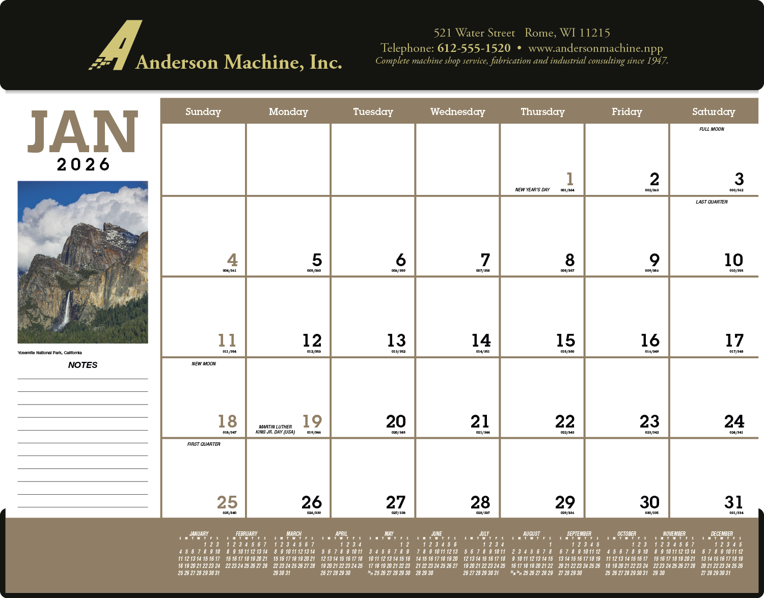 Triumph® Calendars Scenic Desk Pad 2