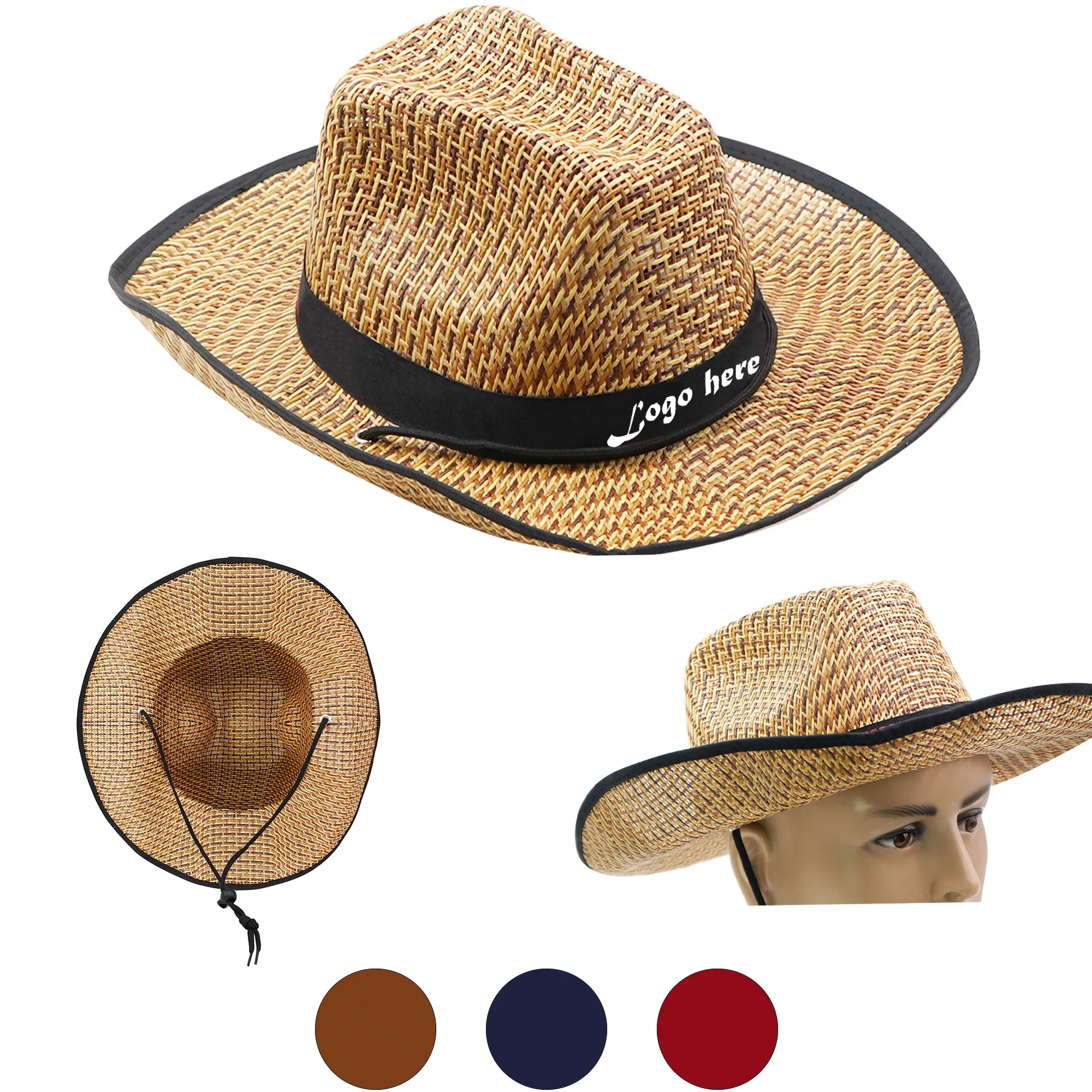 Outdoor Band Cowboy Straw Hat 5
