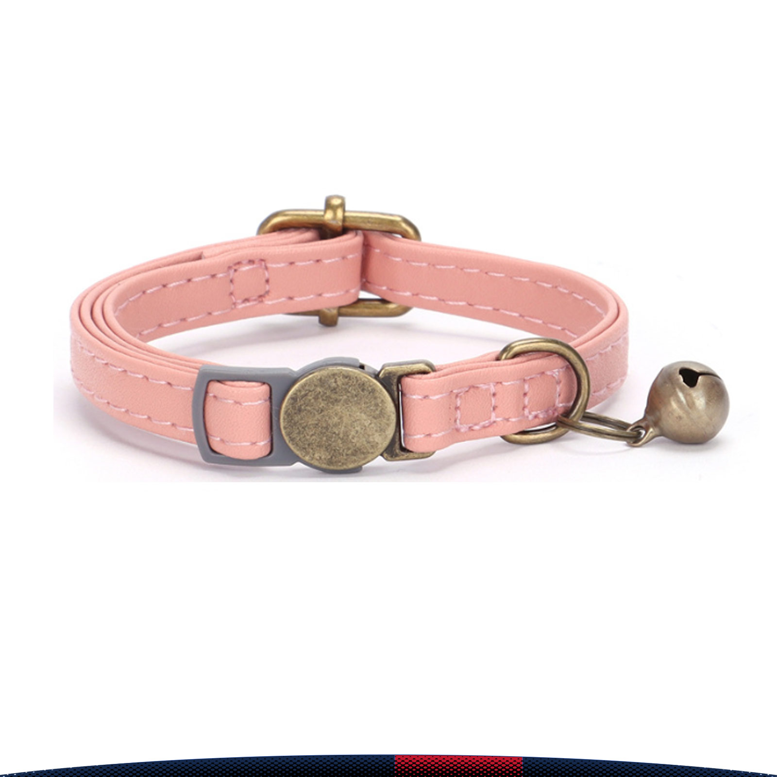 Japhet Retro PU Breakaway Cat Collar 5