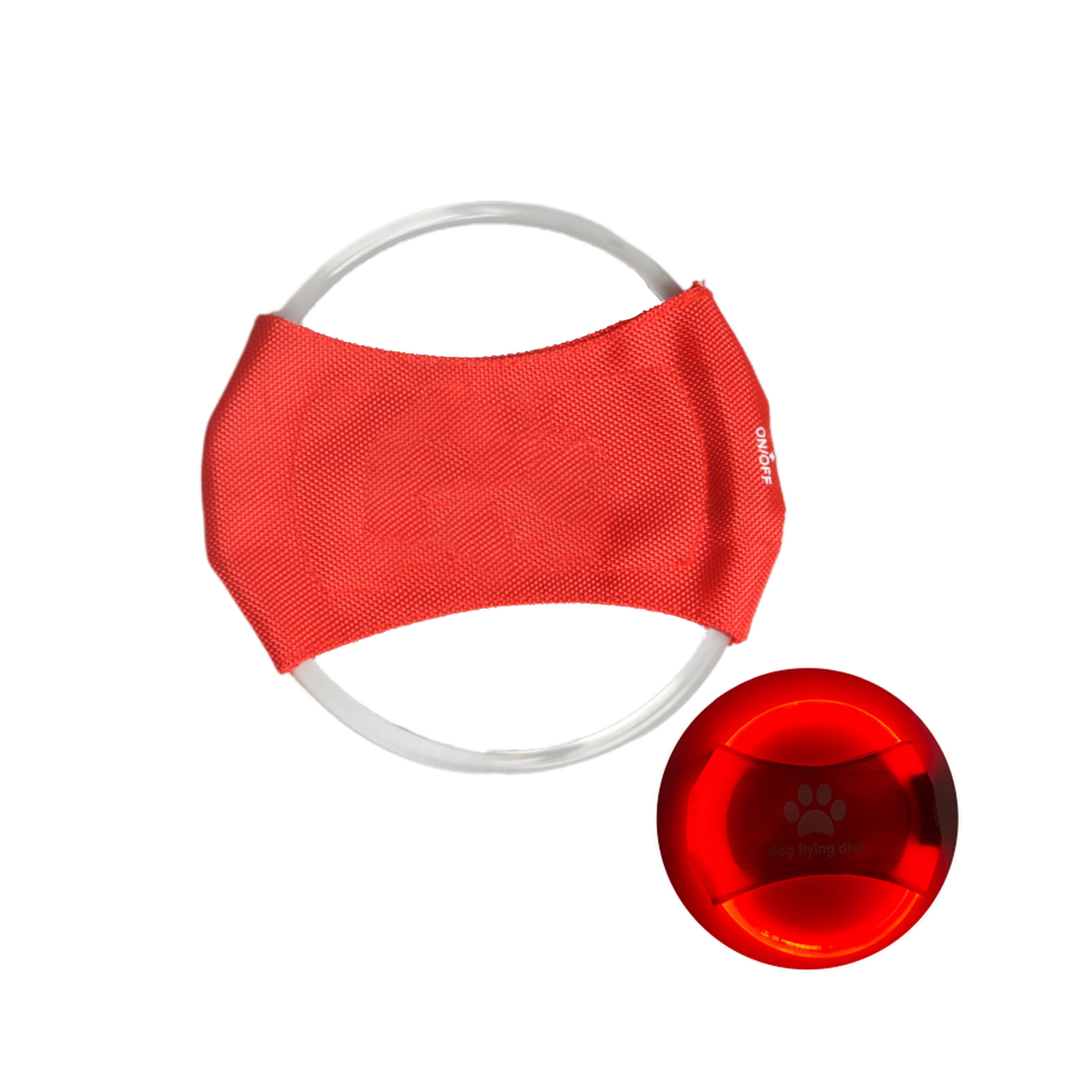 MOQ100 LED Rechargeable Glow Dog Flying Disc 5