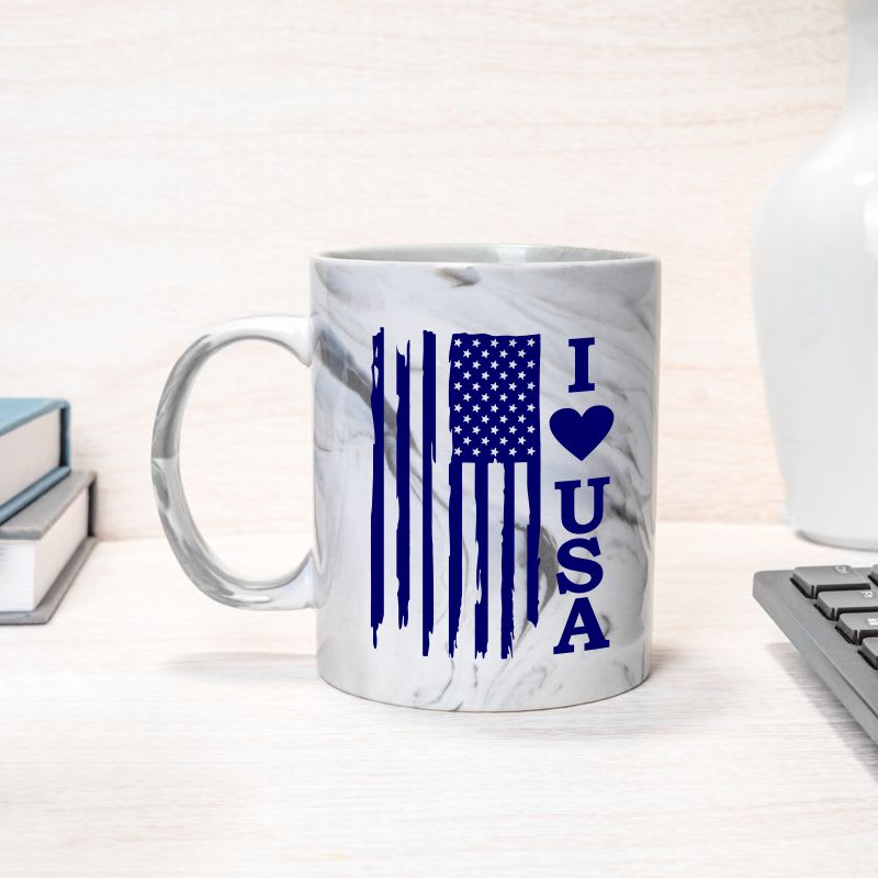 11oz Marble Coffee Mugs 9