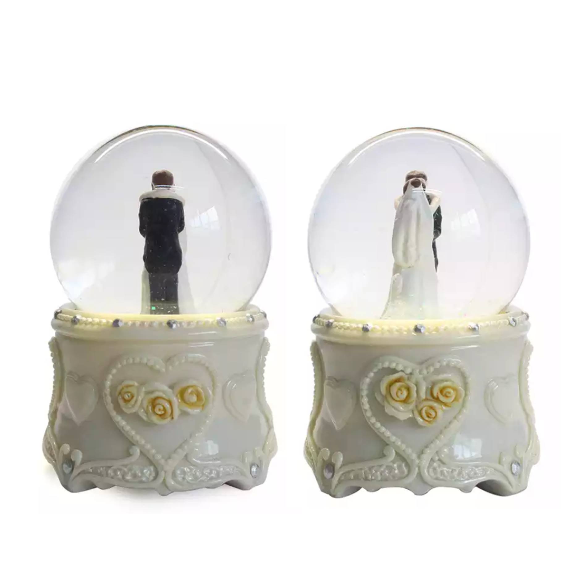 Custom Wedding Couple Snow Globe 3