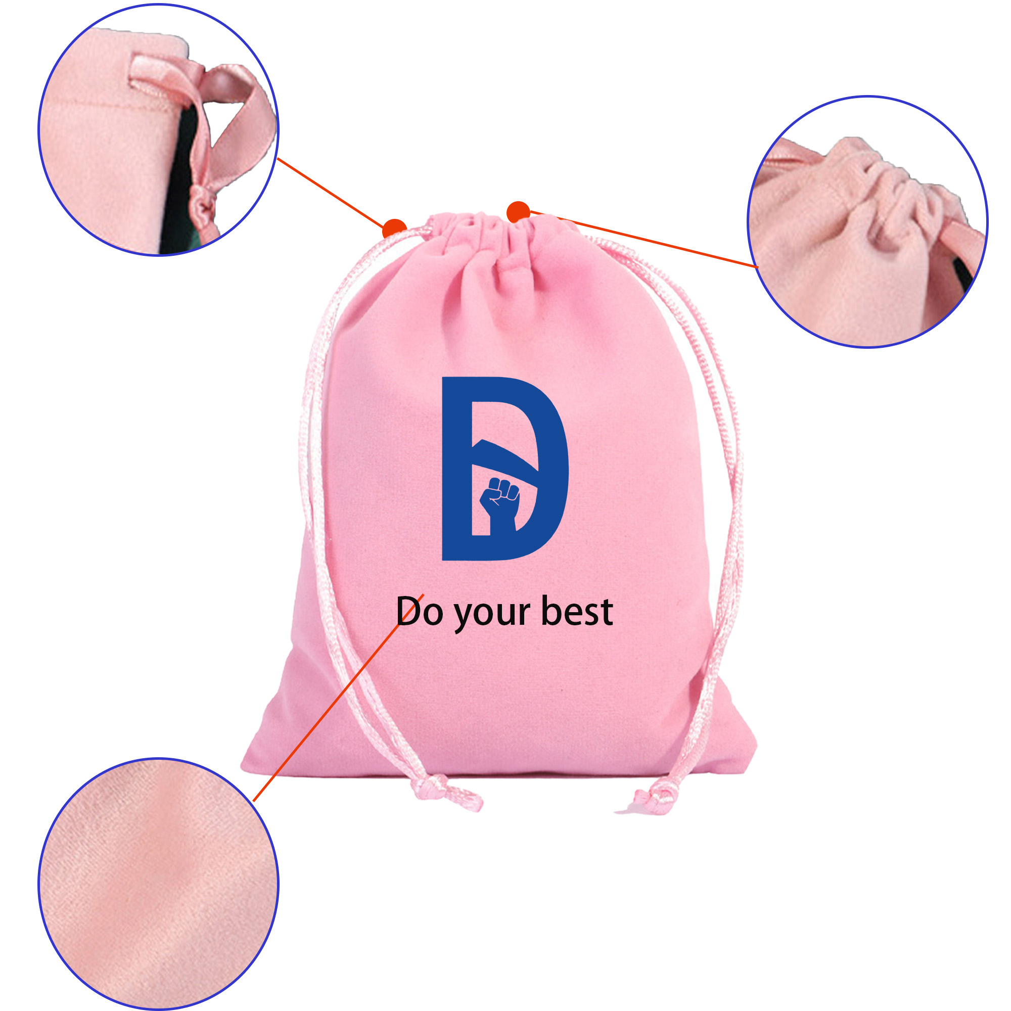 MOQ 30 Full-color Printable Drawstring Gift Bag 2