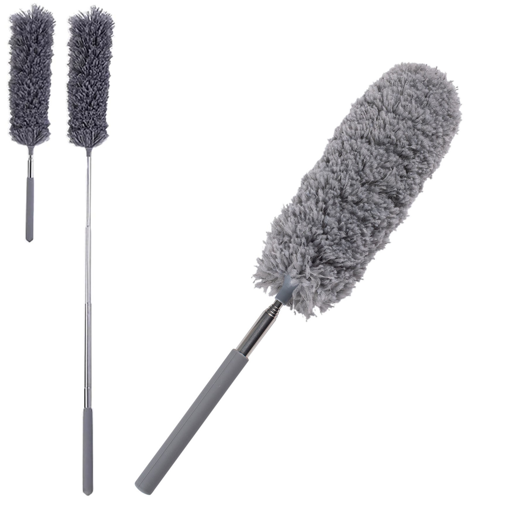 Stainless Steel Retractable Microfiber Duster Brush 2