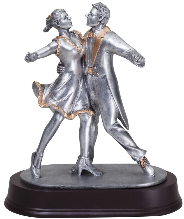 9" Tall Dance Couple Resin Figure 2