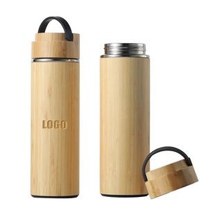 500ml Bamboo Encased Stainless Steel Cup With Double Wall Insulation 2